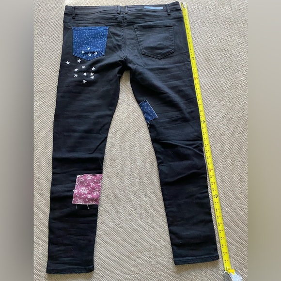 Embellish brand denim jeans black waist 42 - Picture 2 of 5